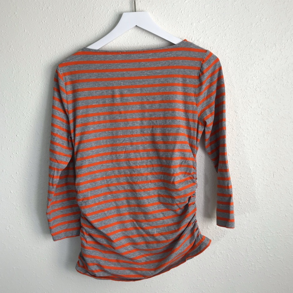 Michael Michael Kors Orange and Grey Top Size LG - Picture 2 of 7